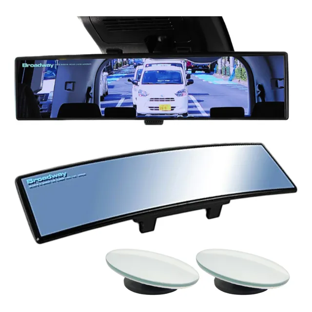 Espejo Retrovisor Azul Antireflejo+ 2 Circulares - Broadway