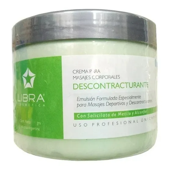 Crema Masajes Descontracturantes X 250grs Libra Cosmetica