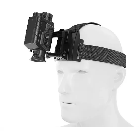 Monóculo Com Suporte Cabeça Visão Noturna Nv8260 400 Metros 