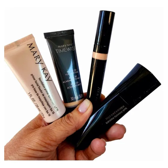 Kit Base Matte 3d + Corretivo  + Primer + Mascara Mary Kay 