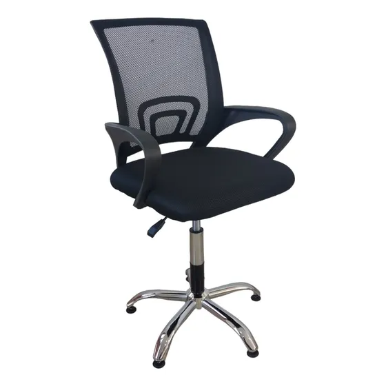 Silla De Corte Peluqueria Piston Neumatico Base Cromada 