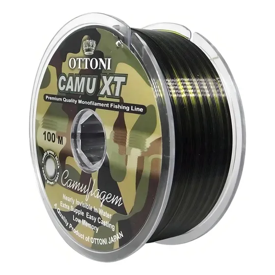 Linha Camu Xt 0,45mm Resistente 200mt 25kg Camouline Forte