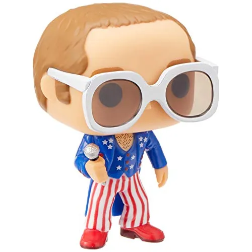 Funko Pop! Rocas: Elton John - Rojo Blanco Azul Wbd8h