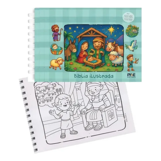 Livro De Colorir Biblia Ilustrada Cute & Comfy