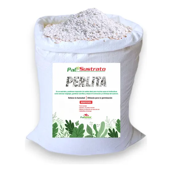 50 Lts Perlita Sustrato Germinación, Aireación. Hidroponia