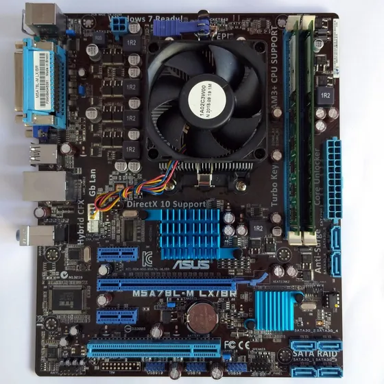 Placa Mãe Asus M5a78l-m Lx/br Cpu Amd Fx6300 8gb 500gb Win10