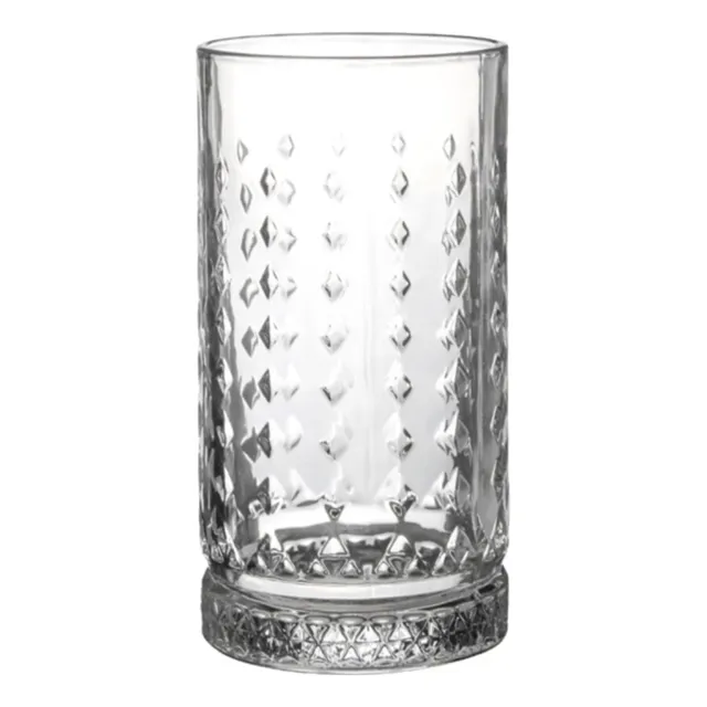 Set X 6 Vasos Altos Longdrink Tallado 450ml Bartender