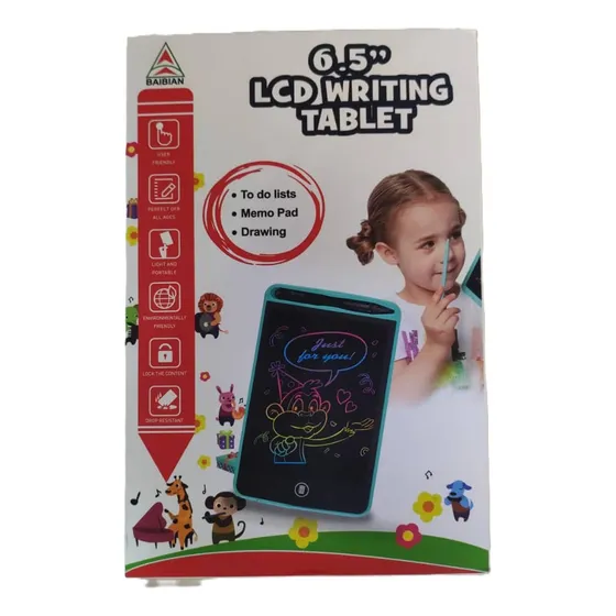 Pizarra Mágica 6.5  Lcd Tablet Borrable Para Pintar Dibujar