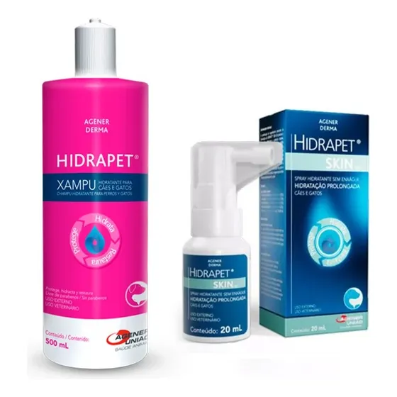 Hidrapet Shampoo 500ml + Hidrapet Skin 20ml