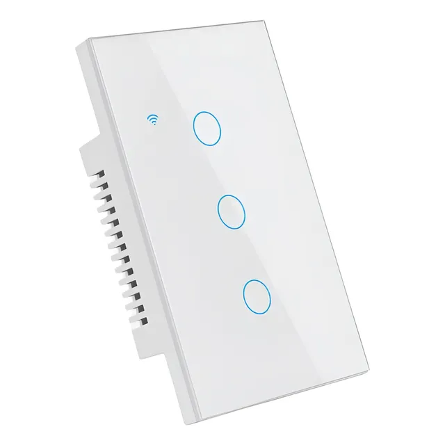 Interruptor Inteligente 3 Botones B/n Wifi/rf Alexa Y Google