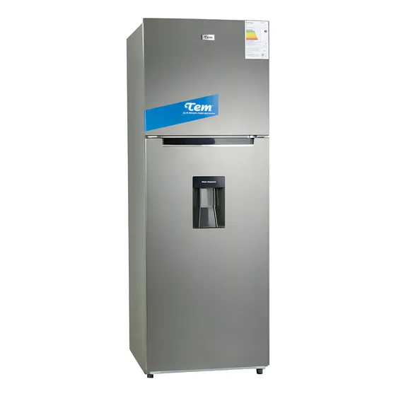 Heladera Tem Turnf 395 Wdss Inox Con Dispensador Fama Color Gris