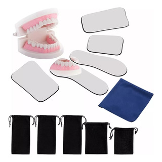 Espejo Dental De Vidrio Juego De 5 Intraorales De Doble Cara Espejo Dental De Vidrio Juego De 5 Intraorales De Doble Cara