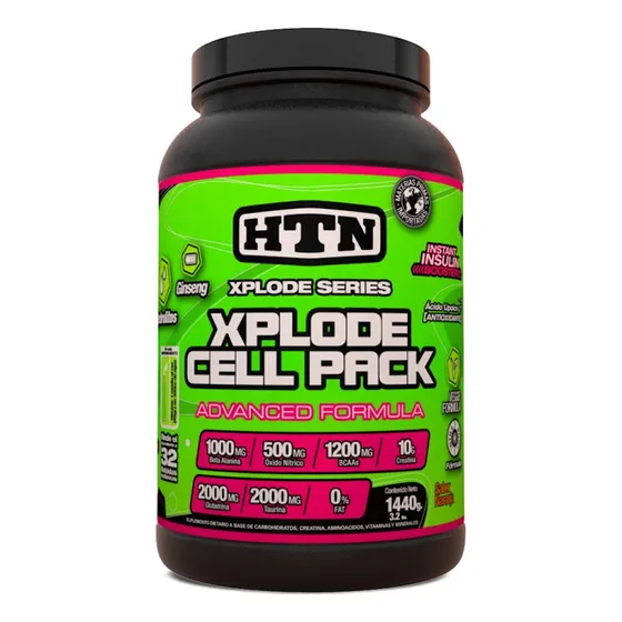 Htn Xplode Cell Pack Glutamina Taurina Y Ginseng 1440gr