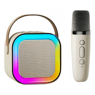 Altavoz Karaoke Bluetooth Portátil Con Micrófonos Y Luz Altavoz Karaoke Bluetooth Portátil Con Micrófonos Y Luz