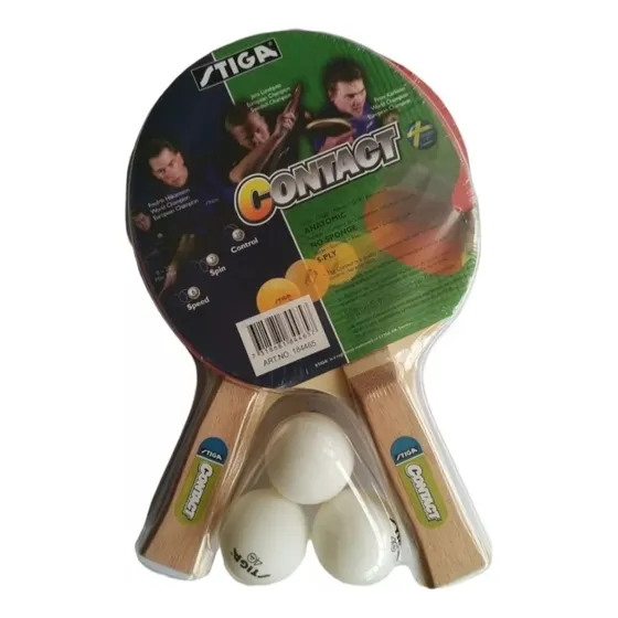 Set De Raquetas Y Pelotas Ping Pong Stiga Contact R99 