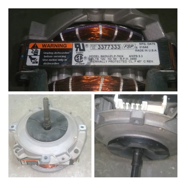 Motor Usa De Lavadora 120 V 60 Hz 5.3 A 3450 Rpm Casi Nuevo