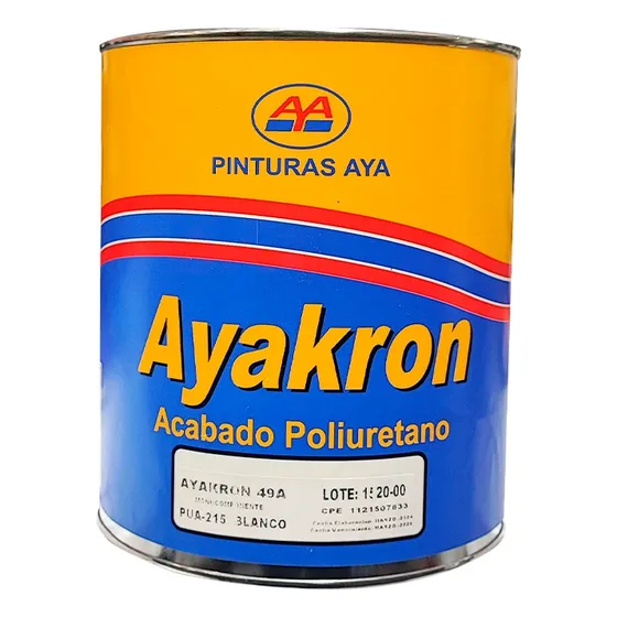 Acabado Poliuretano Blanco Ayakron Galon Aya