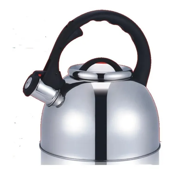 Caldera Cuori Acero Inoxidable 2.5 L Con Silbato Pava Tetera Color Plateado