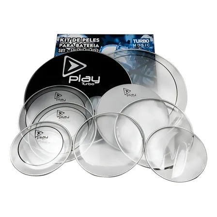 Kit Peles Hidráulicas Play para Bateria com 10”, 12”, 14” e 22”