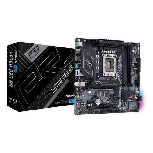 Motherboard Asrock H670m Pro Rs Socket 1700 Ddr4 Hdmi