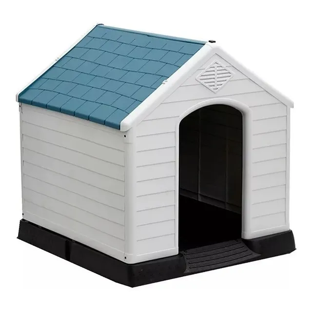 Casa Cucha Casilla Perro Grande Azul Excelente Oferta