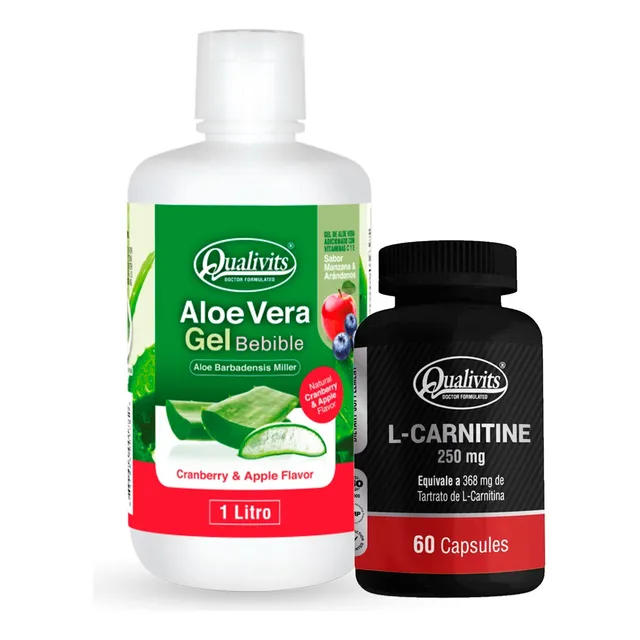 Carnitina 250 Mg X 60 + Aloe Vera Bebible Sabores Qualivits