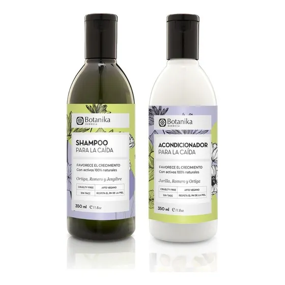 Shampoo + Acondicionador Para La Caida Botanika 350ml