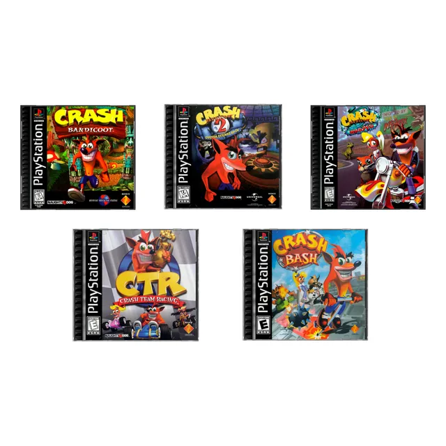 Compilación Crash Bandicoot Ps1 - 5 Juegos Físicos