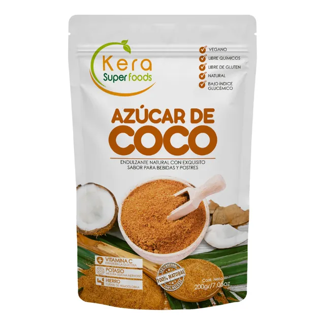 Azúcar De Coco Granulado - Kera 200g
