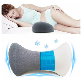Gel Almohada Lumbar Cojín Espuma Viscoelástica Para Cintura Gel Almohada Lumbar Cojín Espuma Viscoelástica Para Cintura