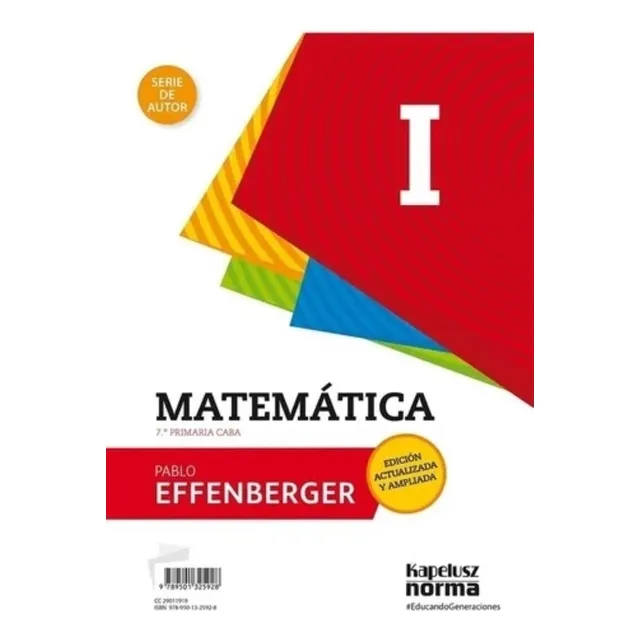 Matematica 1 Serie De Autor  Kapelusz