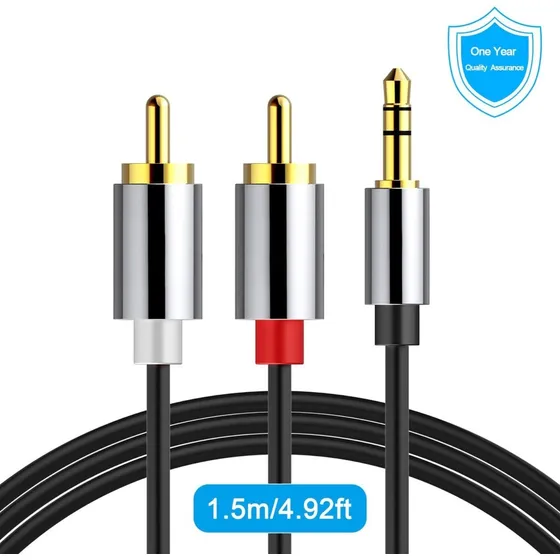 Cable Auxiliar 3.5mm A Rca Profesional Alta Resistencia
