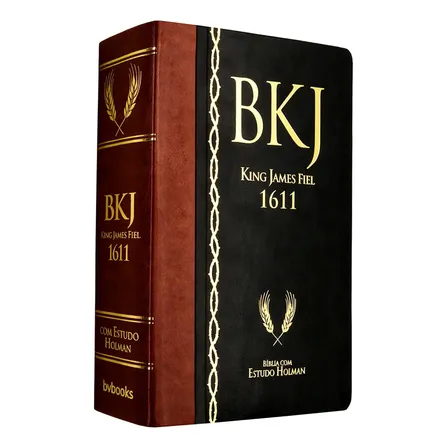 Bíblia De Estudo Holman King James Bkj 1611 Fiel 7a. Edição Cor Marrom E Preta
