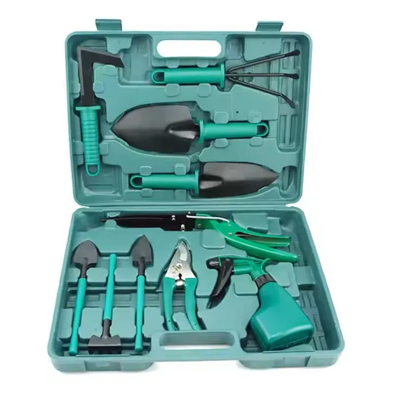 Kit De Jardinería De 10 Piezas Con Maletín