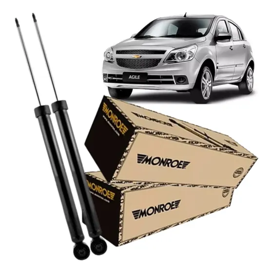 Par Amortecedor Chevrolet Agile Gm Traseiro Original Monroe