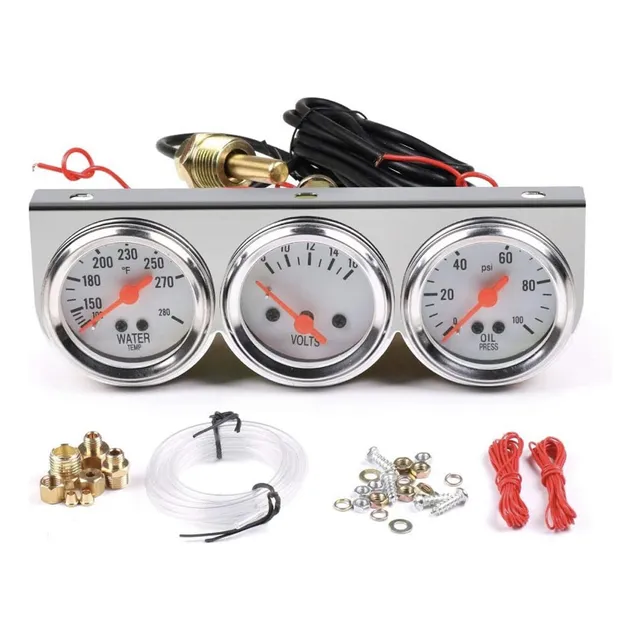 Marcador Temperatura, Amperimetro Y P. Aceite 12v Tunning G3