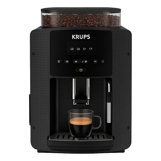 Cafetera Espresso Display Krups Color Negra 15 Bares