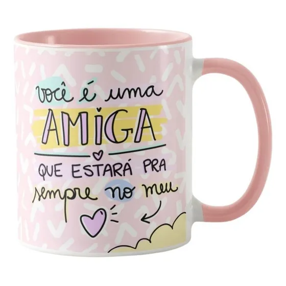Caneca Personalizada Amiga Especial Sempre No Meu Coração