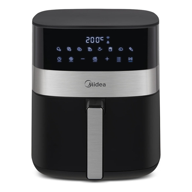 Fritadeira Air Fryer 6l Smart Chef Plus Cor Preta Midea Fritadeira Air Fryer 6l Smart Chef Plus Cor Preta Midea