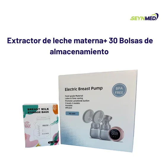 Sacaleche Electrico Materno Recargable+ Bolsa Almacenamiento