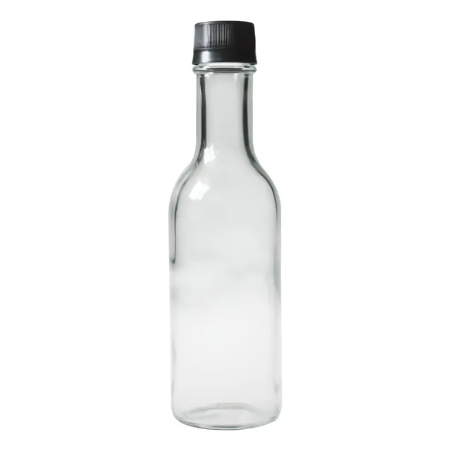 Botella De Vidrio 250 Ml Redonda (36 Piezas) Bebidas Tequila