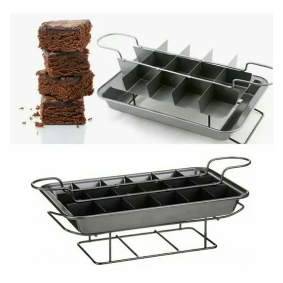 Molde Para Brownie Silicon 18 Cavidades De 5.5*4.5cm 