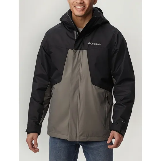 Parka Columbia 3en1 Interchange (chaqueta Impermeable + Chaqueta Polar) Modelo Tunnel Falls Tecnología Omni-tech Original