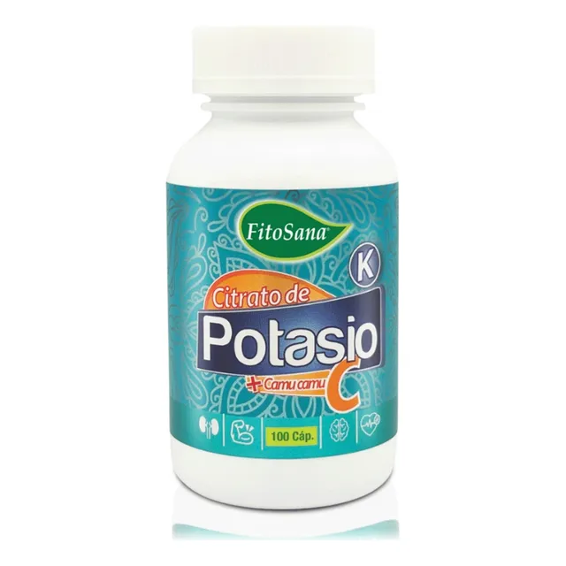Citrato De Potasio Y Camu Camu (100 Cápsulas) - Fitosana Sin Sabor