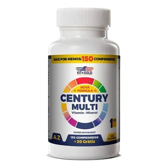 Multivitamínico Century Multi Vitgold 150 Tabs Importado Eua