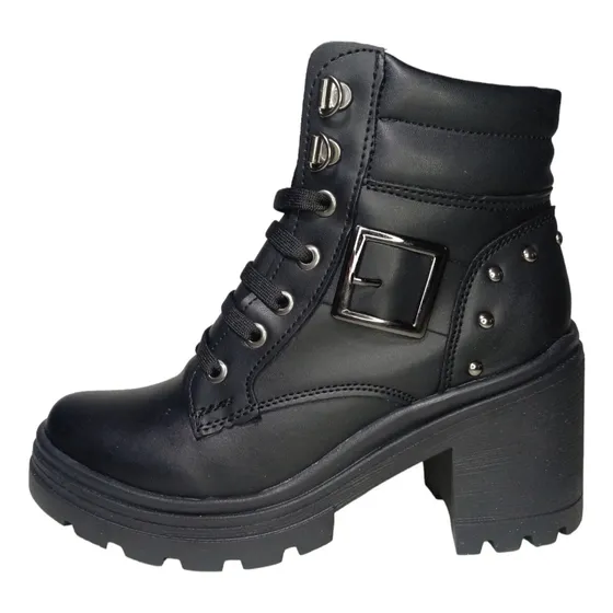 Oferta!! Botas Botines Negro Mujer Tacon 8 