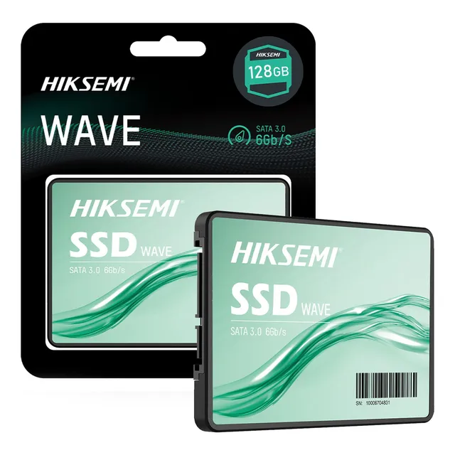 DISCO SÓLIDO 128GB SATA 3.0 HIKSEMI HS-SSD WAVE(S) 6GB/S COLOR NEGRO