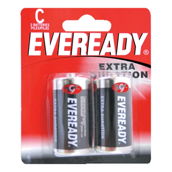 12 Pza Pila Alcalina Eveready®  C , 2 Piezas Surtek