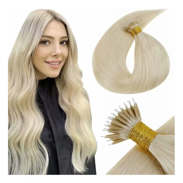 Real Brasileño Remy Extensiones De Cabello Humano Micro Ring