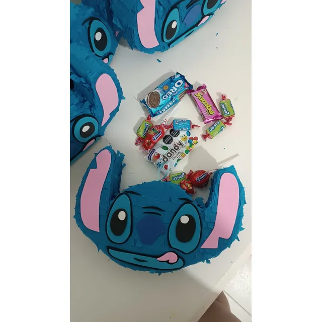 Cotillones Piñatas Stich Personalizados Con Relleno Sorpresa